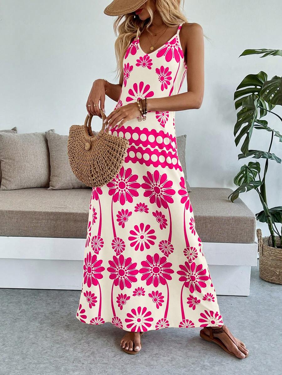 Breezaya Women's Casual Vacation Bohemian Style Dress Mensa