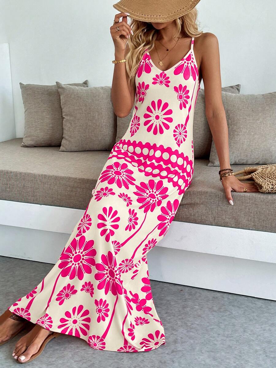 Breezaya Women's Casual Vacation Bohemian Style Dress Mensa