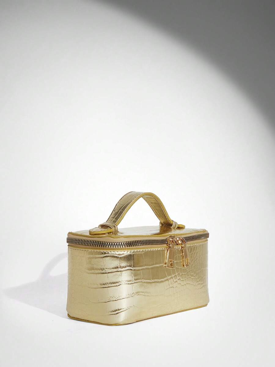 Menton Structured Vanity Top Handle Box Bag