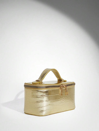 Menton Structured Vanity Top Handle Box Bag