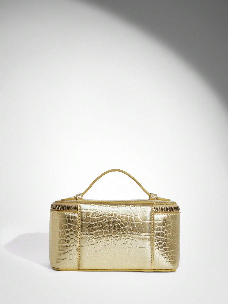 Menton Structured Vanity Top Handle Box Bag