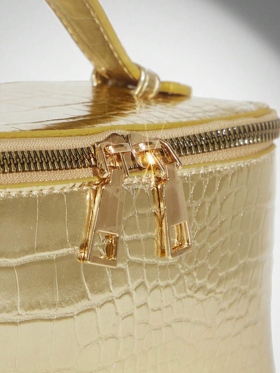 Menton Structured Vanity Top Handle Box Bag