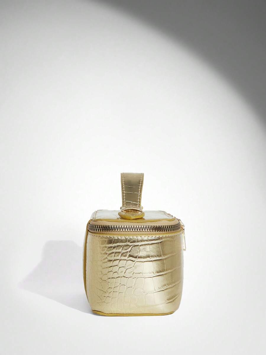 Menton Structured Vanity Top Handle Box Bag