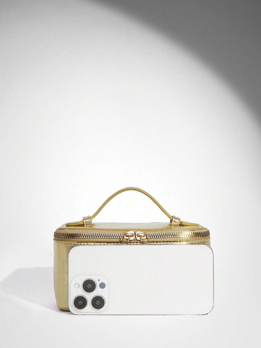 Menton Structured Vanity Top Handle Box Bag
