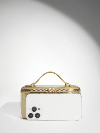 Menton Structured Vanity Top Handle Box Bag