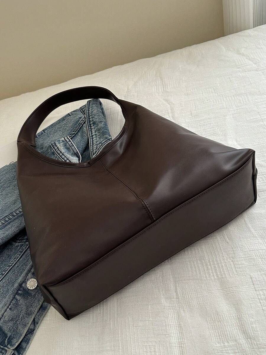Savannah Large Slouchy Hobo Shoulder Bag with Top Handle