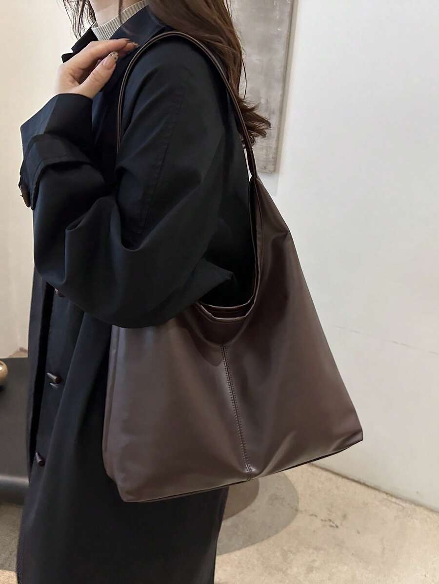 Savannah Large Slouchy Hobo Shoulder Bag with Top Handle