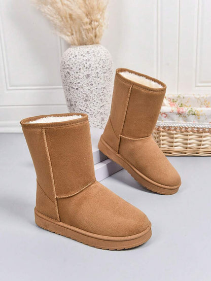 Latest Winter Snow Fashionable Mid-Calf Warm Women Boots, Fur, Party Mensa