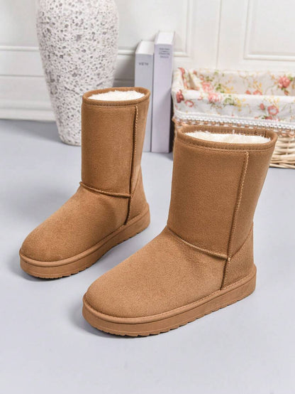 Latest Winter Snow Fashionable Mid-Calf Warm Women Boots, Fur, Party Mensa
