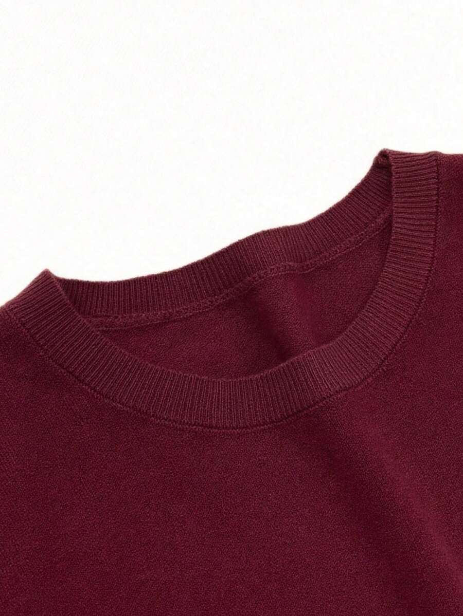 Women's Fine Rib Knit Short Sleeve Top, Fitted Stretch Tee for Layering and Work - Mustard Yellow