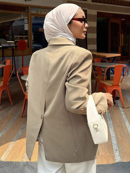 Pimlico Oversized Single Button Notch Lapel Blazer