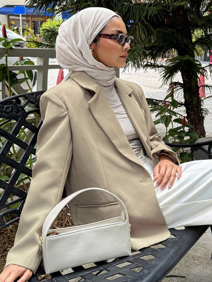 Pimlico Oversized Single Button Notch Lapel Blazer