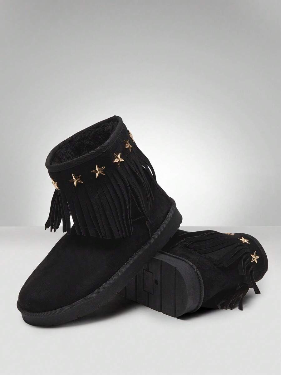 Solezae Women's Versatile Faux Suede Slip On Lug Sole Ankle Booties For Warm Mother's Day Present For Christmas Mensa