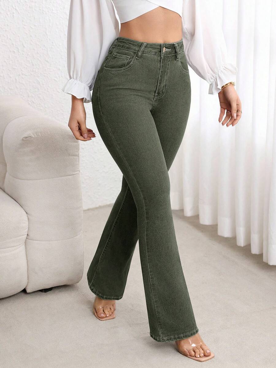 Zakopane High Waist Stretch Flare Jeans