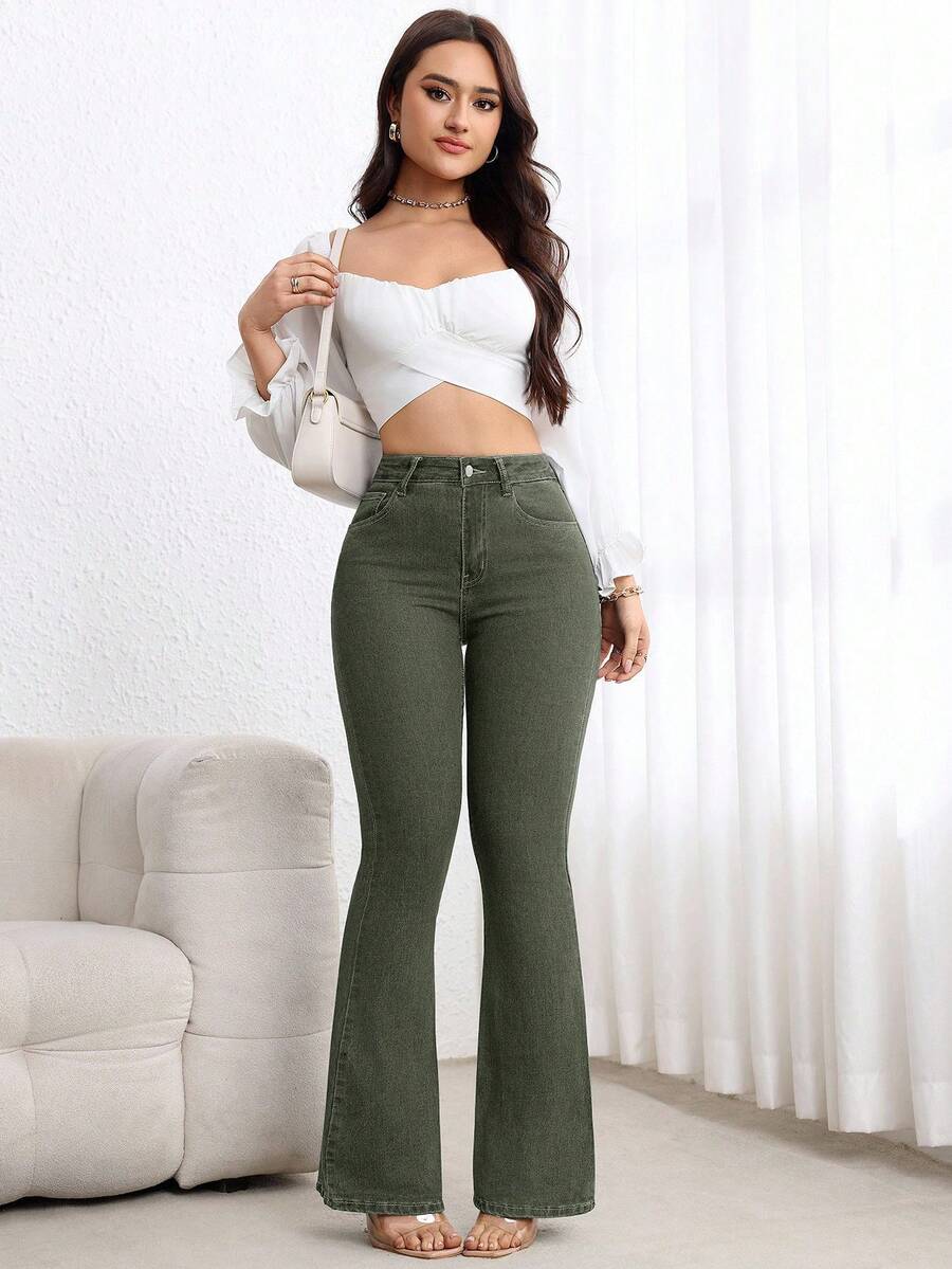 Zakopane High Waist Stretch Flare Jeans