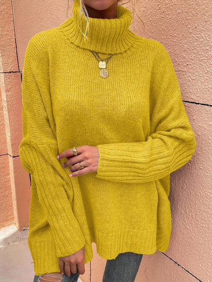 Alesund Oversized Turtleneck Batwing Sleeve Sweater