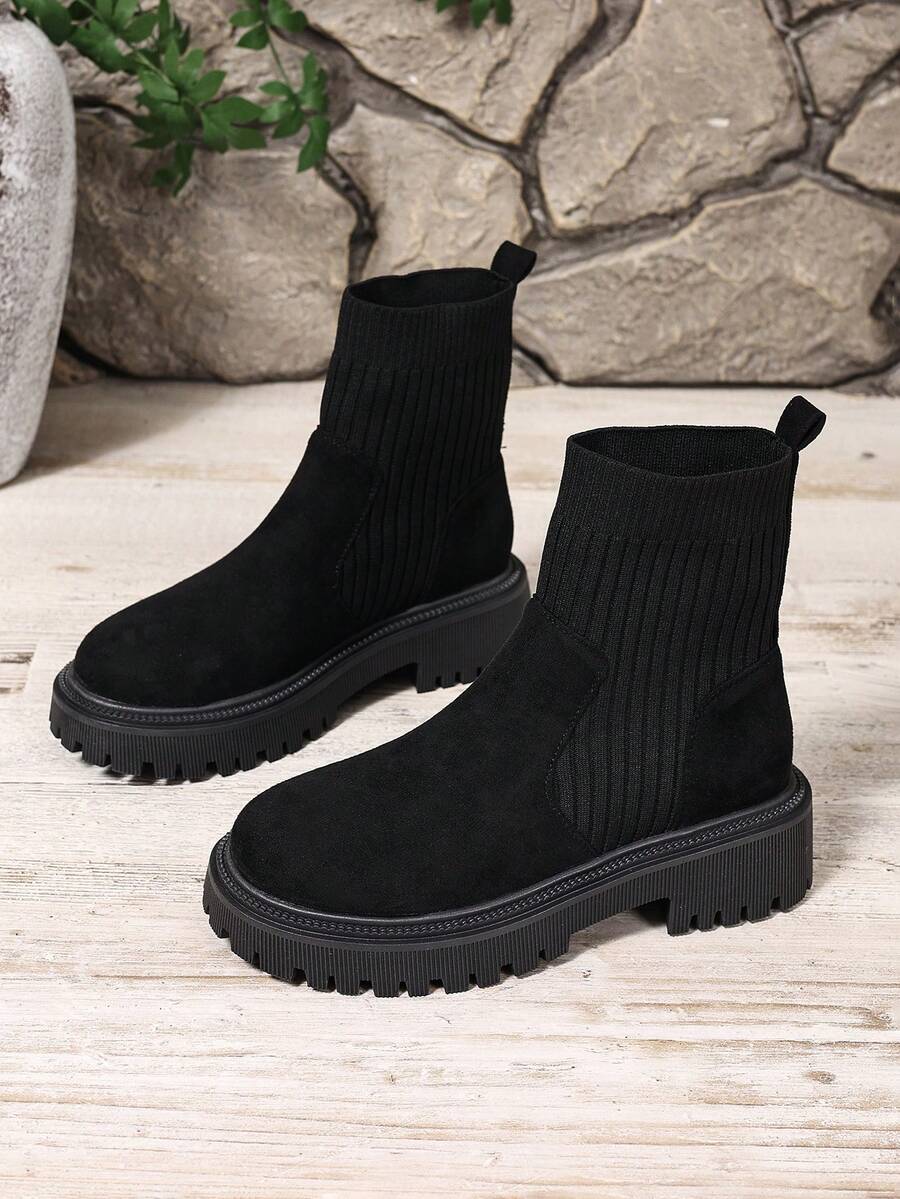 2026 Spring/Autumn/Winter New Women's Shoes, Winter Warm Women's Boots, Fashion Versatile Casual Women's Shoes, Black/White Ankle Boots With Lace-Up And Side Zipper, Flat Women's Boots, Women's Ankle Boots And Ankle Boots, Women's Fashion Boots, College S Mensa