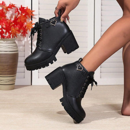 2024 New Stylish Mid-Heel Anti-Slip Boots, Korean Version Lightweight Warm Boots For Women, Autumn/Winter Mensa