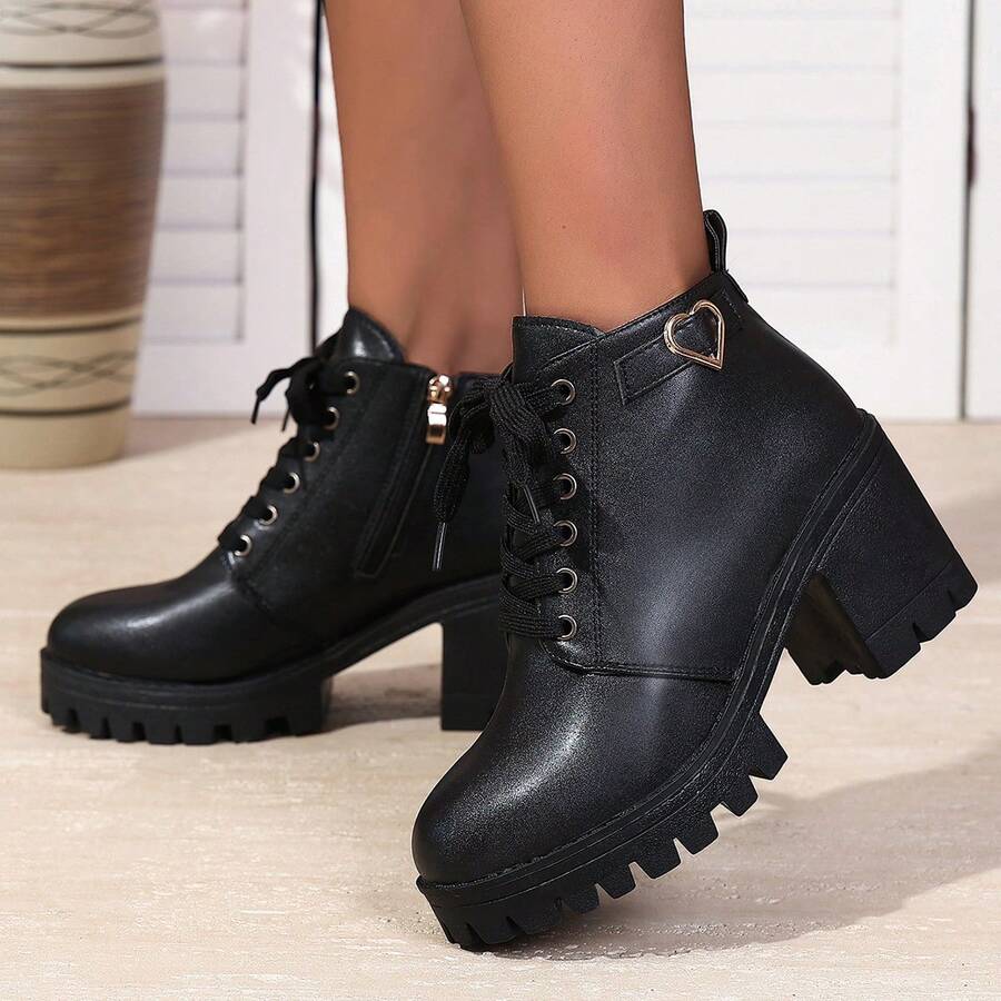 2024 New Stylish Mid-Heel Anti-Slip Boots, Korean Version Lightweight Warm Boots For Women, Autumn/Winter Mensa