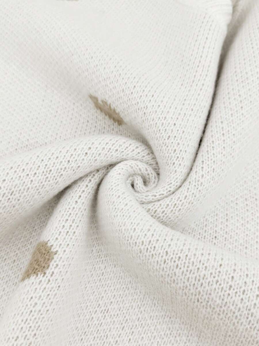 Cumbria Heart Pattern Loose Knit Sweater