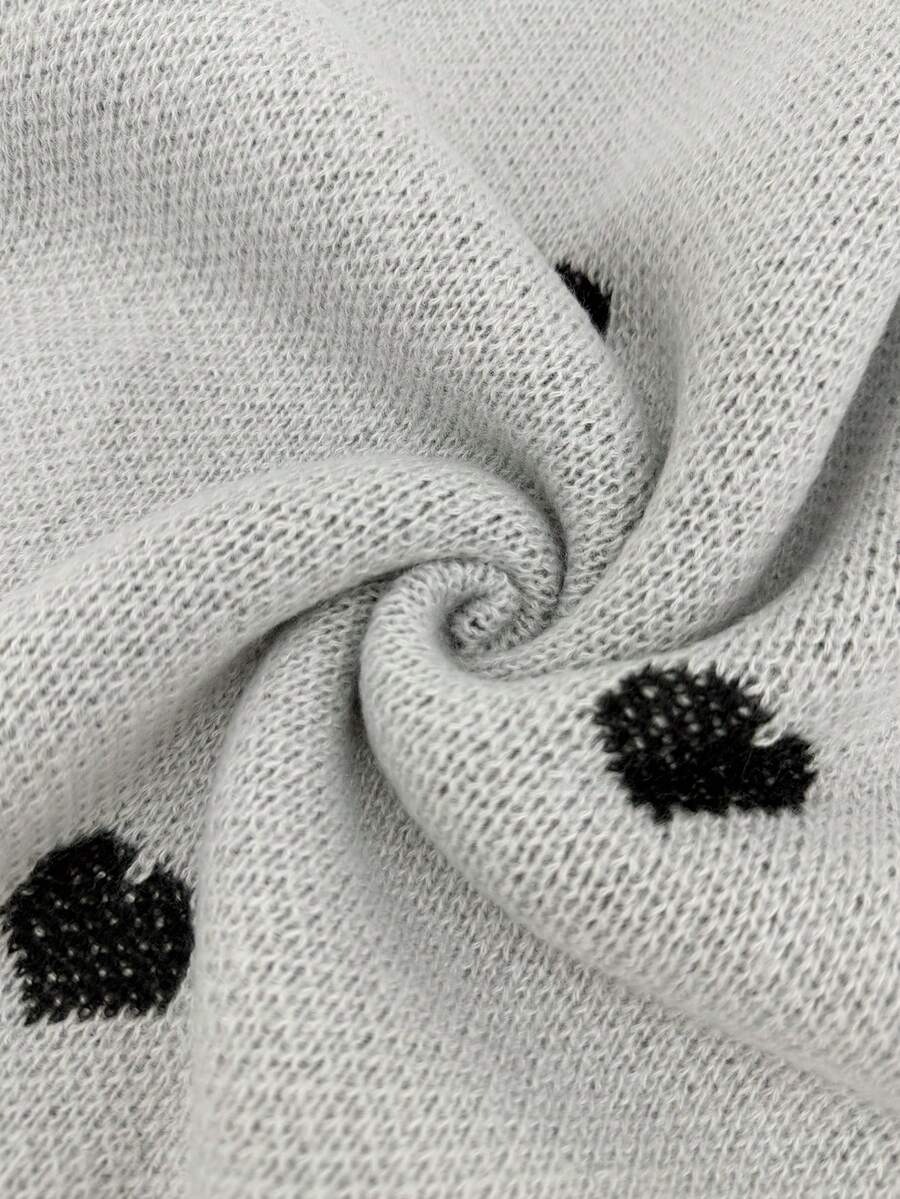 Cumbria Heart Pattern Loose Knit Sweater