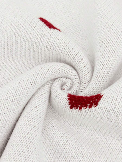 Cumbria Heart Pattern Loose Knit Sweater