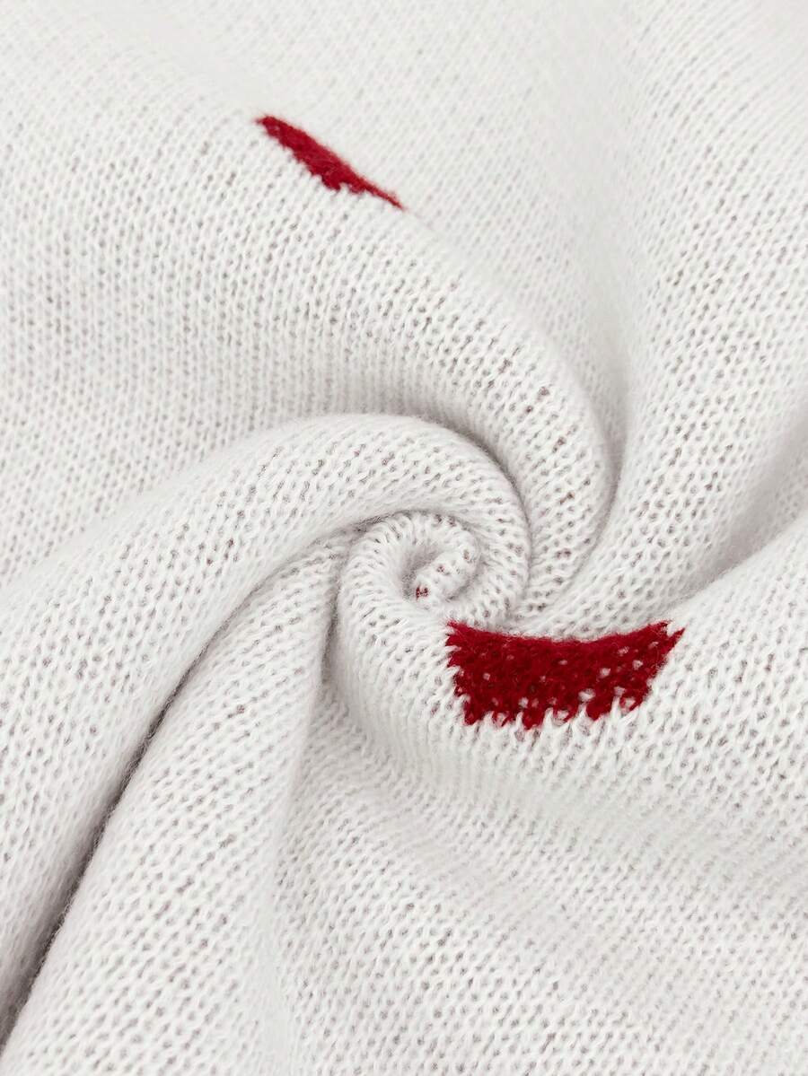 Cumbria Heart Pattern Loose Knit Sweater