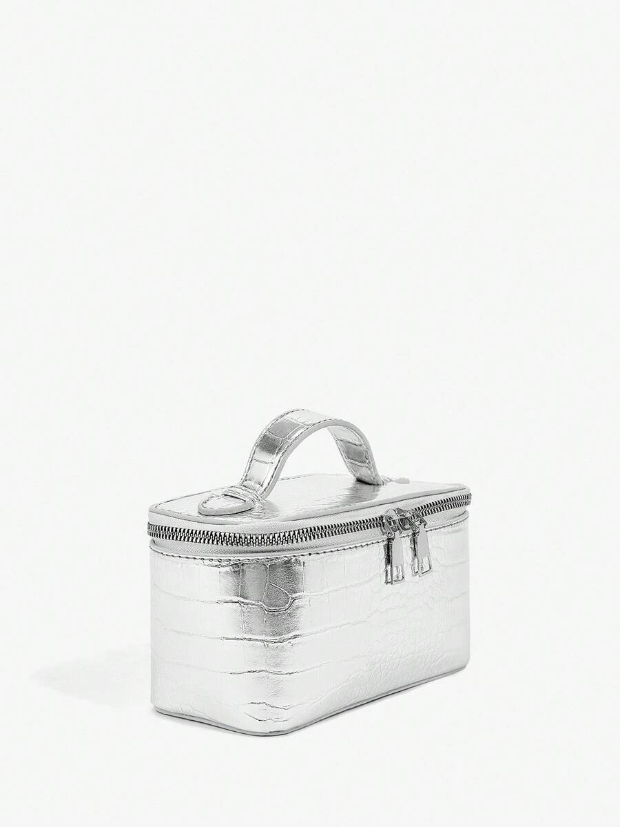 Menton Structured Vanity Top Handle Box Bag