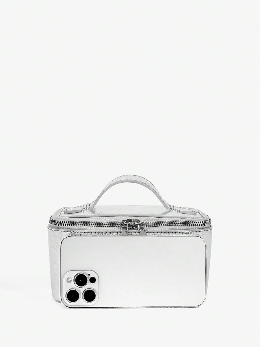 Menton Structured Vanity Top Handle Box Bag
