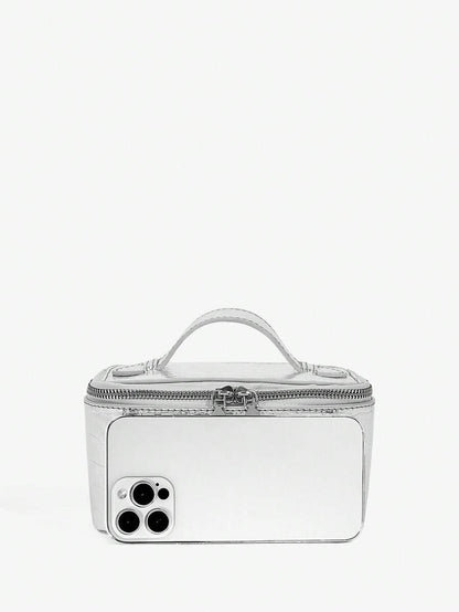 Menton Structured Vanity Top Handle Box Bag