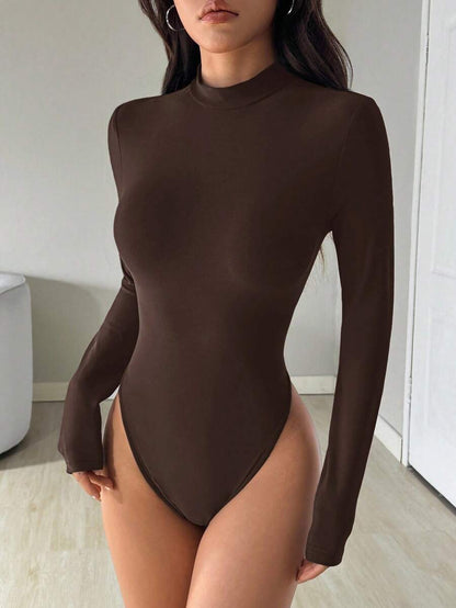 Lindau Mock Neck Long Sleeve Bodysuit