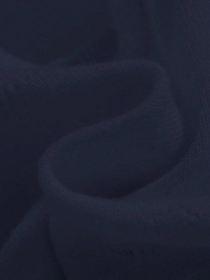 Valentina Off-Shoulder Knit Sweater and Wide Leg Pants Set - Navy Blue