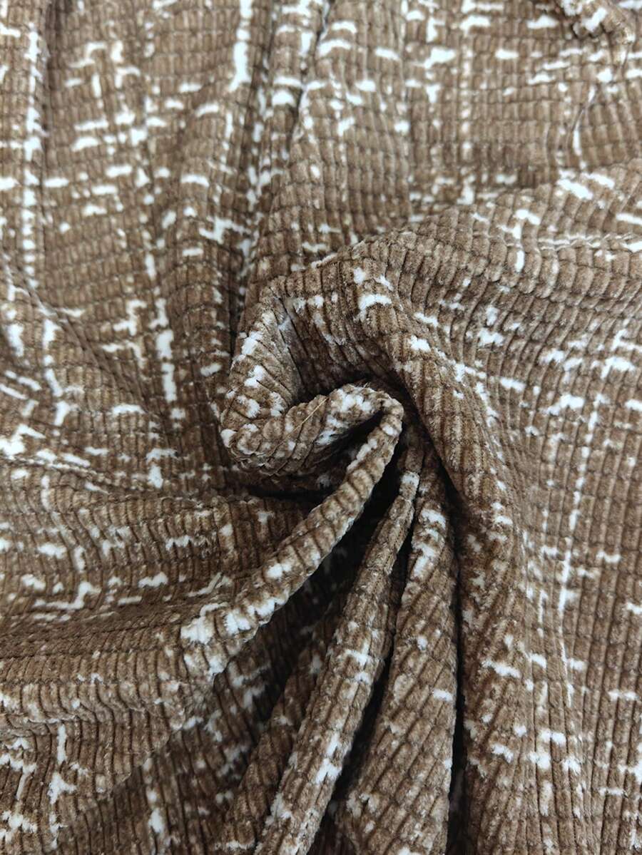Sadie Two Piece Set Sleeveless Blazer Vest and Mini Skirt - Khaki Tweed