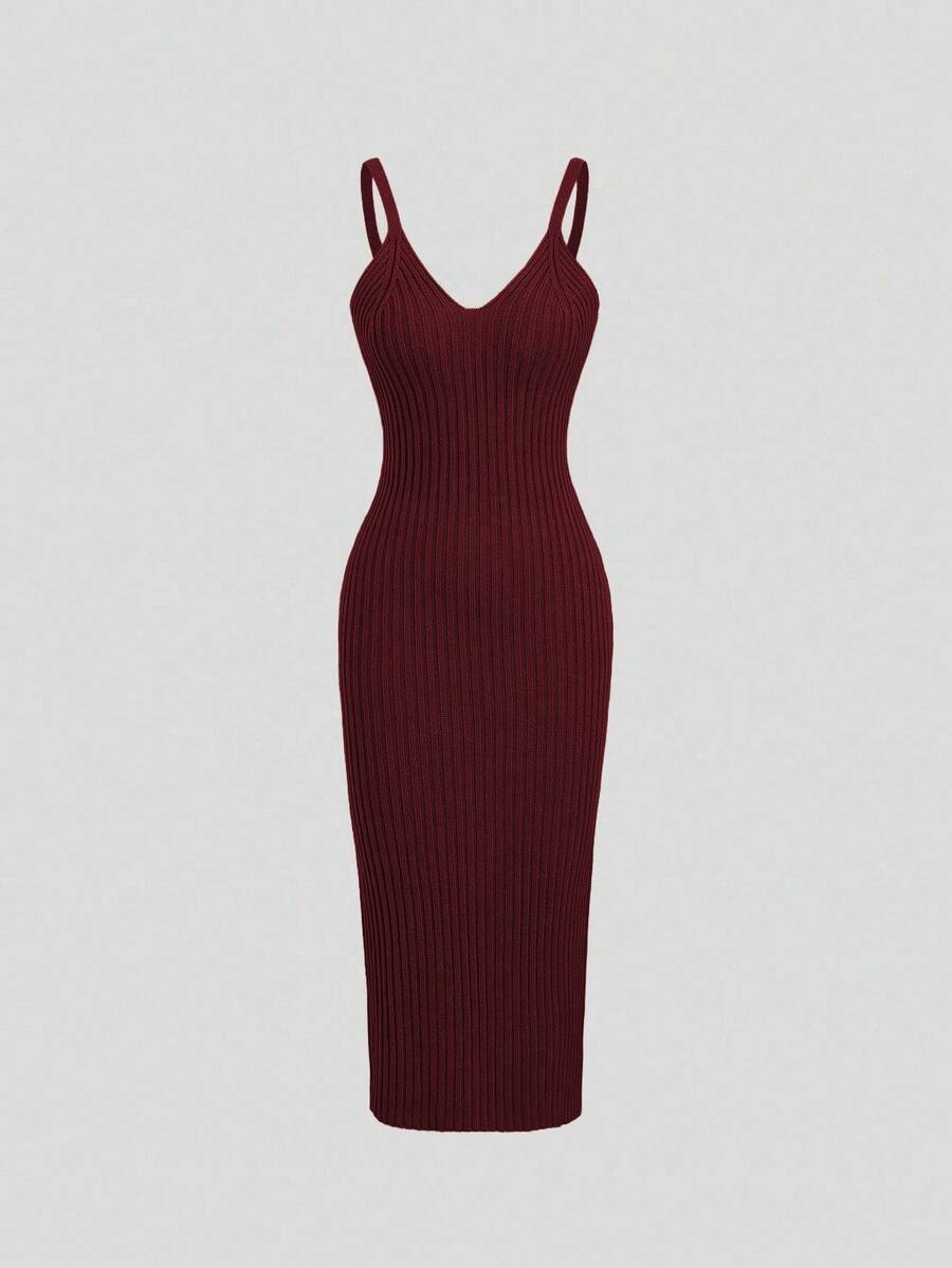 Women's Cable Knit Cropped Sweater and Slip Dress Set, Two Piece Knit Outfit for Fall - Coffee Brown
