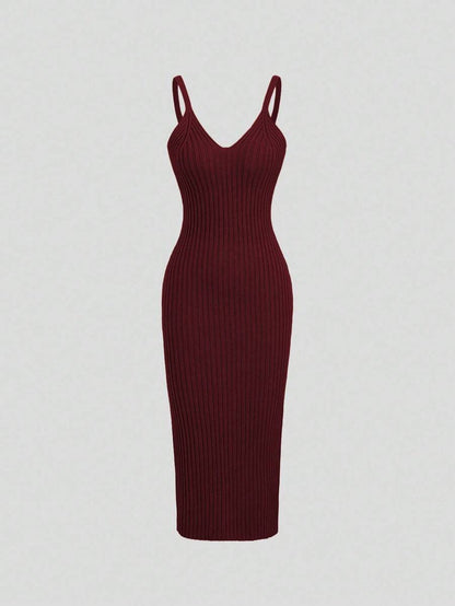 Women's Cable Knit Cropped Sweater and Slip Dress Set, Two Piece Knit Outfit for Fall - Coffee Brown