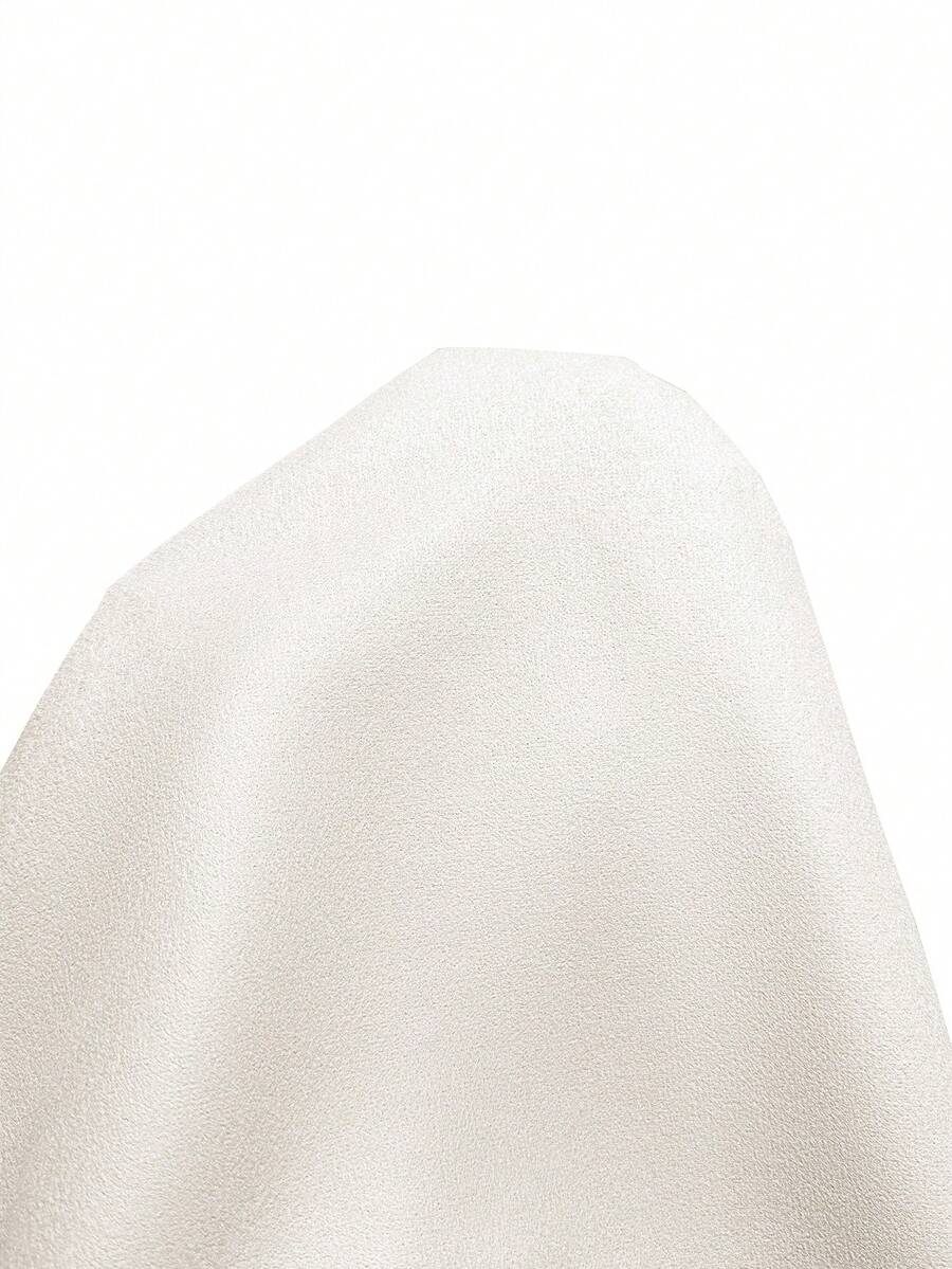 Graz Double Breasted Wool Look Long Overcoat