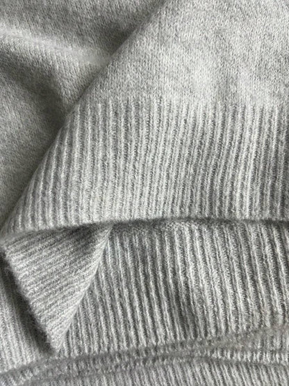 Women's Crew Neck Ribbed Knit Sweater, Fitted Pullover for Fall Winter - Black