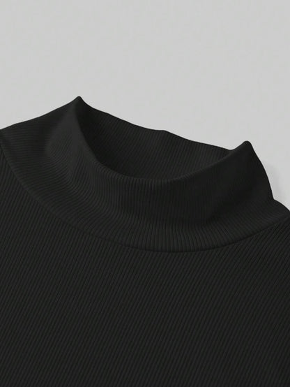 Aberdeen Fleece Lined Thermal Mock Neck Fitted Top