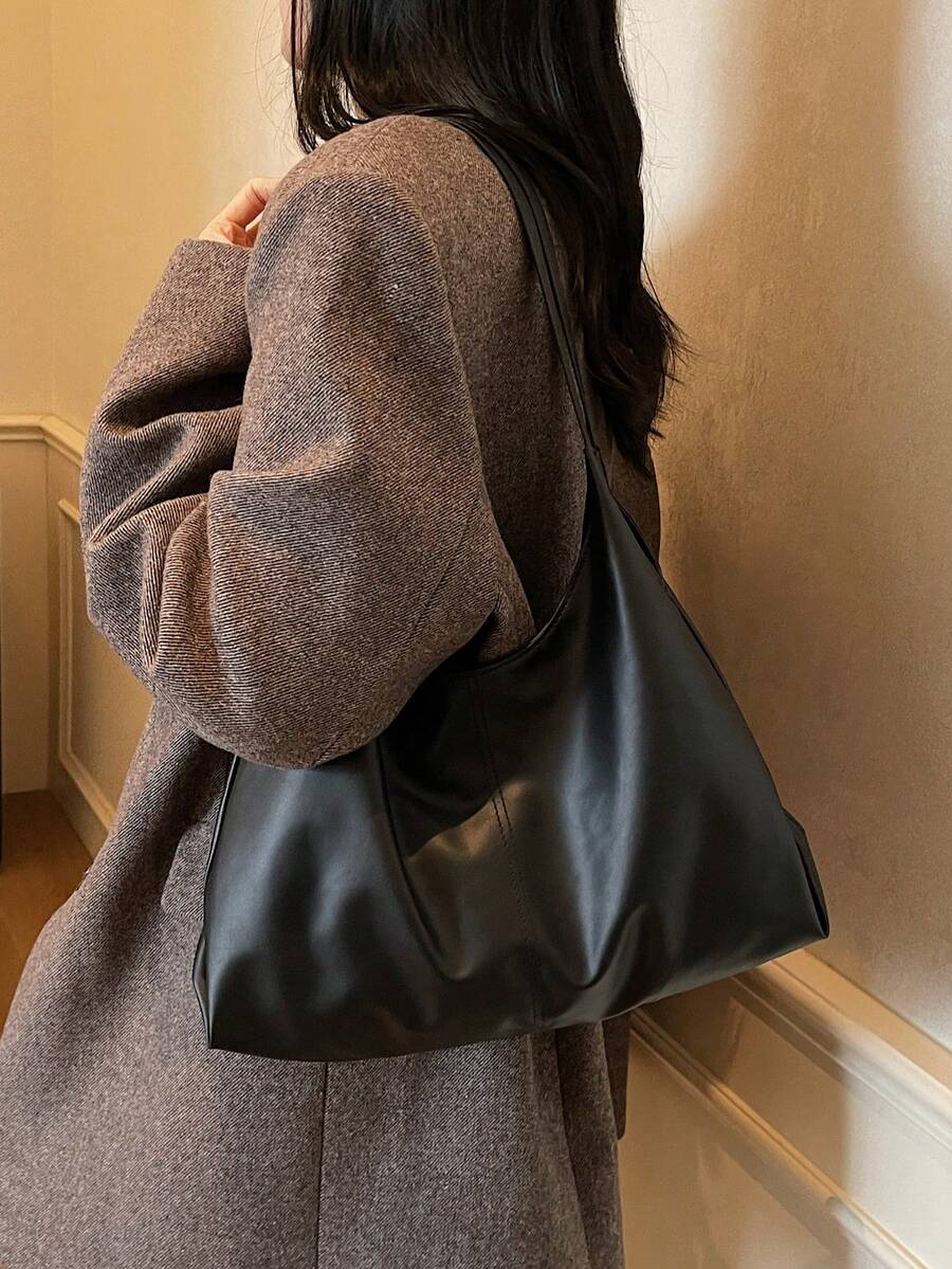 Savannah Large Slouchy Hobo Shoulder Bag with Top Handle