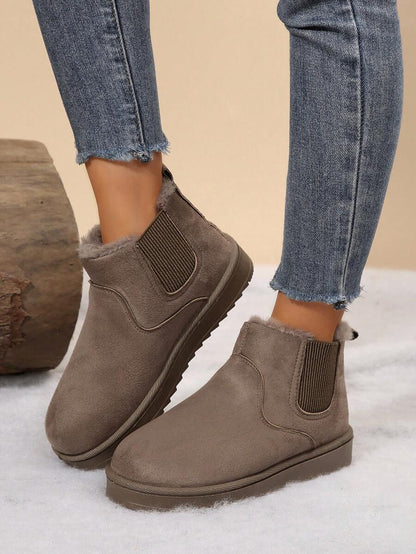 Warm & Comfy Women's Snow Boots: Short Plush Lining, Anti-Slip Sole, Perfect For Winter Fashion & Outdoor Mensa