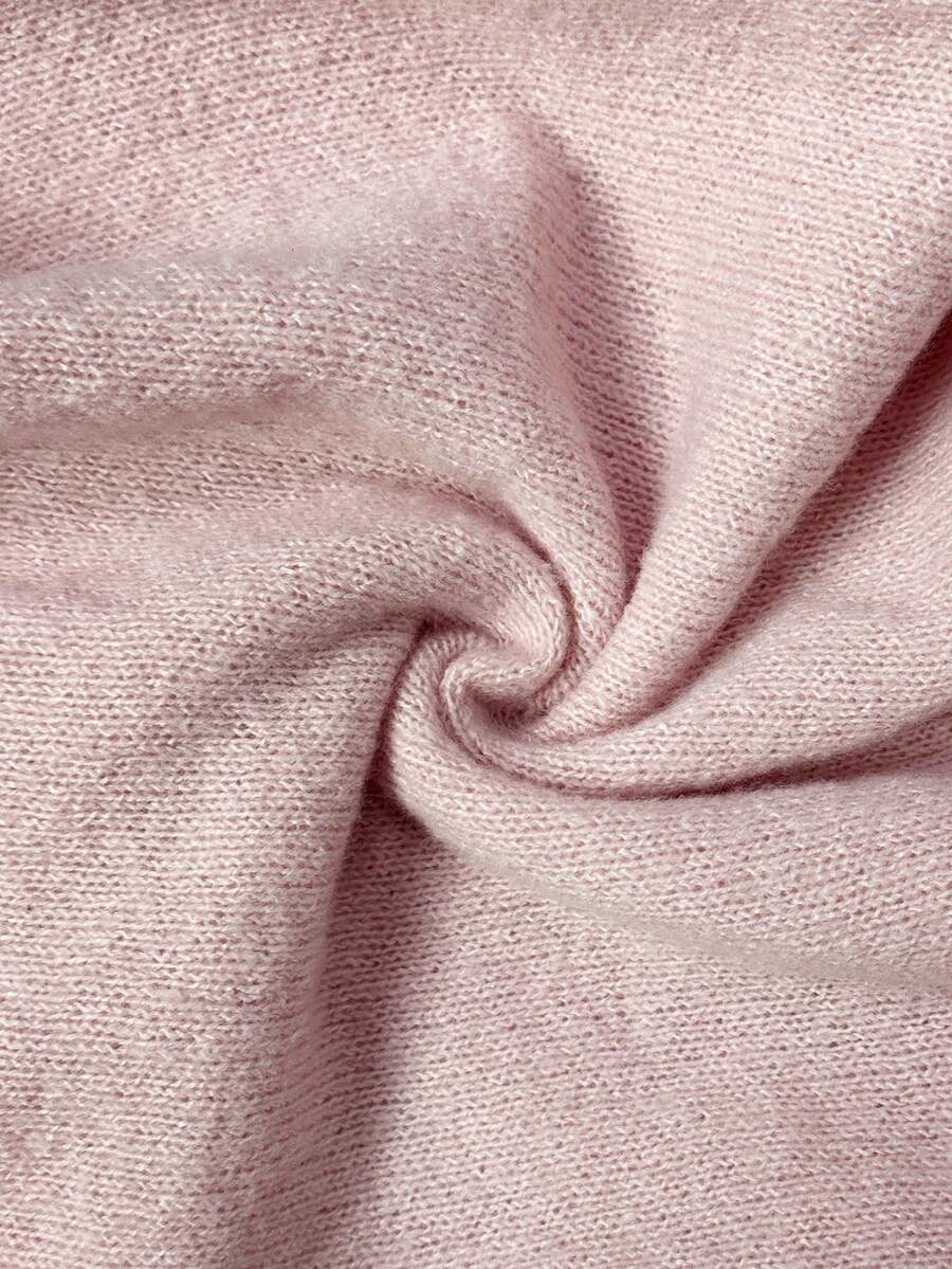 Valentina Off-Shoulder Knit Sweater and Wide Leg Pants Set - Pink