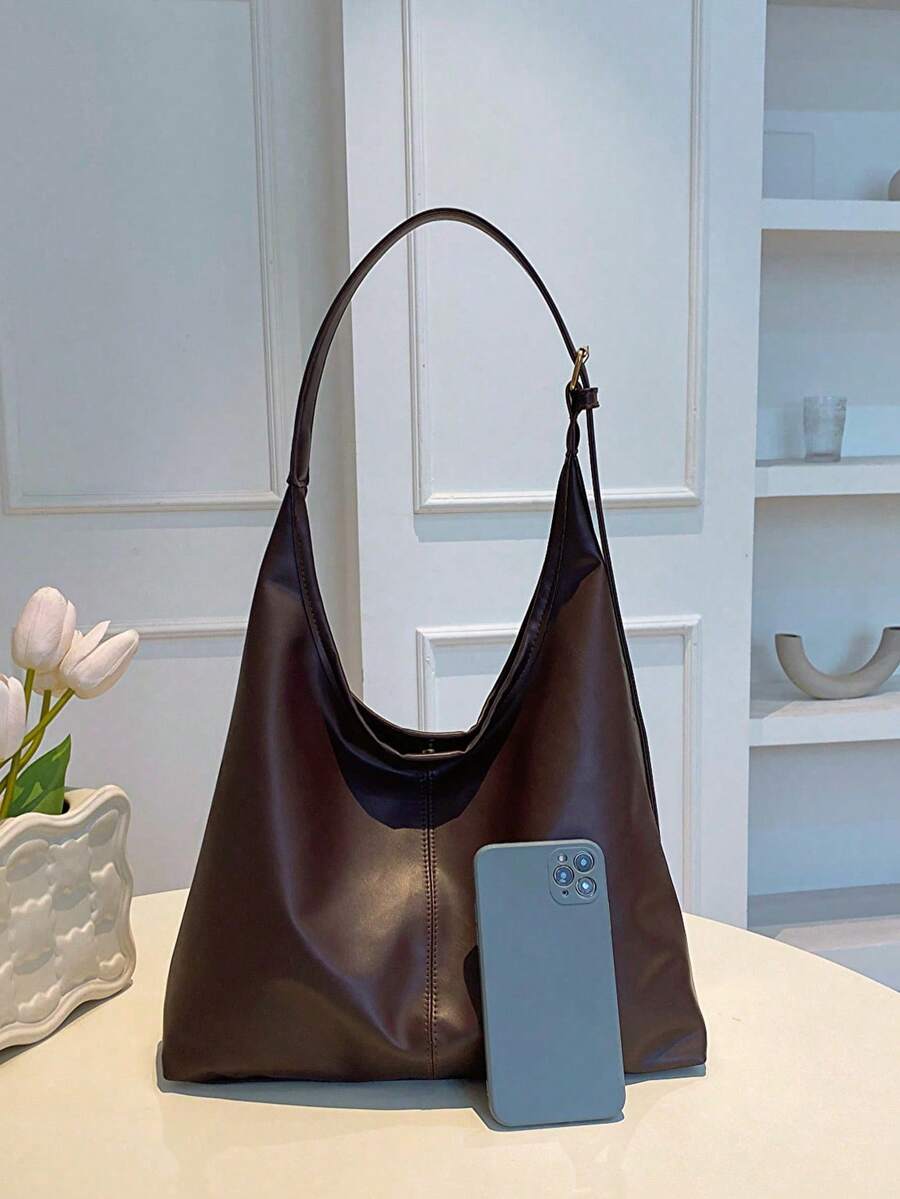 Savannah Large Slouchy Hobo Shoulder Bag with Top Handle