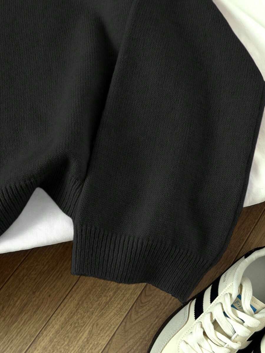 Women's Oversized Crew Neck Pullover Sweater, Relaxed Knit Sweater for Fall Winter - Green