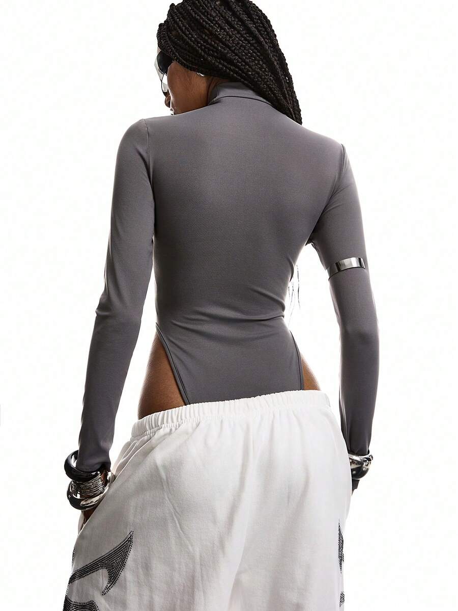Lindau Mock Neck Long Sleeve Bodysuit