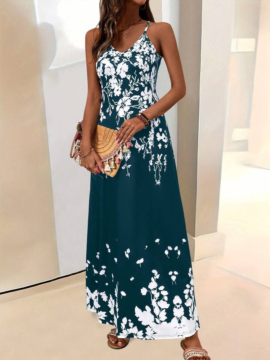 Breezaya Women's Casual Vacation Bohemian Style Dress Mensa