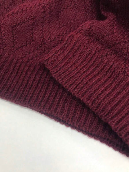 Women's Drop Shoulder Knit Sweater Dress, Relaxed Long Sleeve Dress for Fall Winter - Light Grey