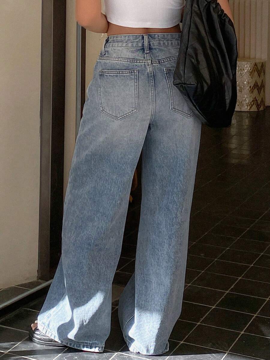 Missoula Low Rise Straight Leg Baggy Jeans