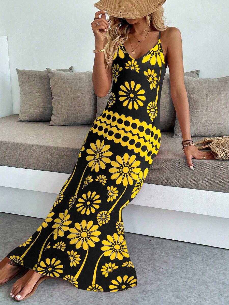 Breezaya Women's Casual Vacation Bohemian Style Dress Mensa