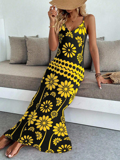 Breezaya Women's Casual Vacation Bohemian Style Dress Mensa