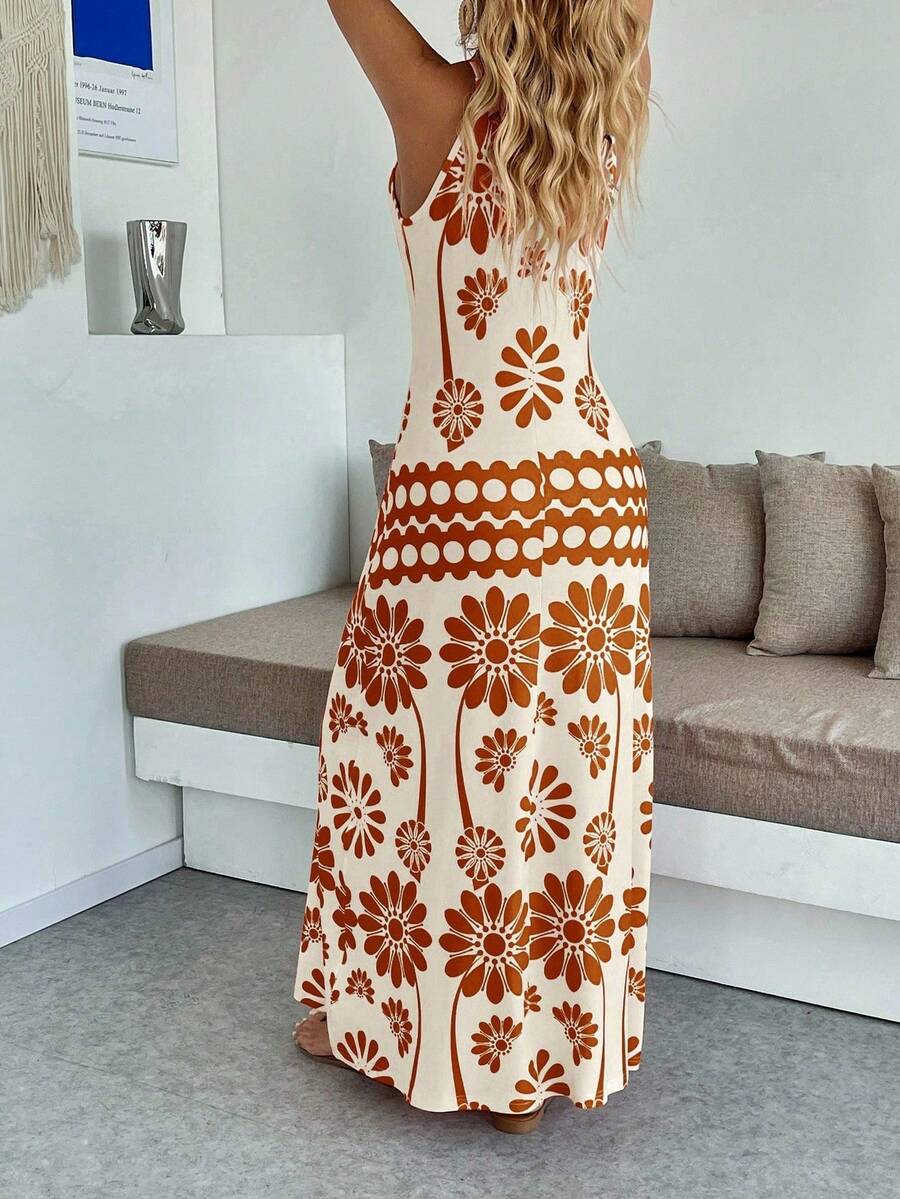 Breezaya Women's Casual Vacation Bohemian Style Dress Mensa